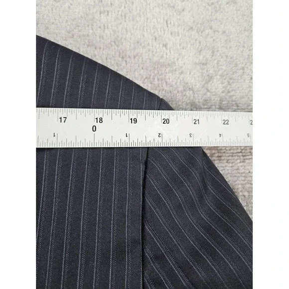 Brooks Brothers Suit Jacket 42 R Navy Wool Striped Loro Piana Italy Luxury Sport
